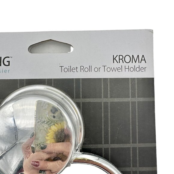 Better Living Kroma Toilet Roll or Towel Holder Stick N Lock Plus NIP - Picture 3 of 11